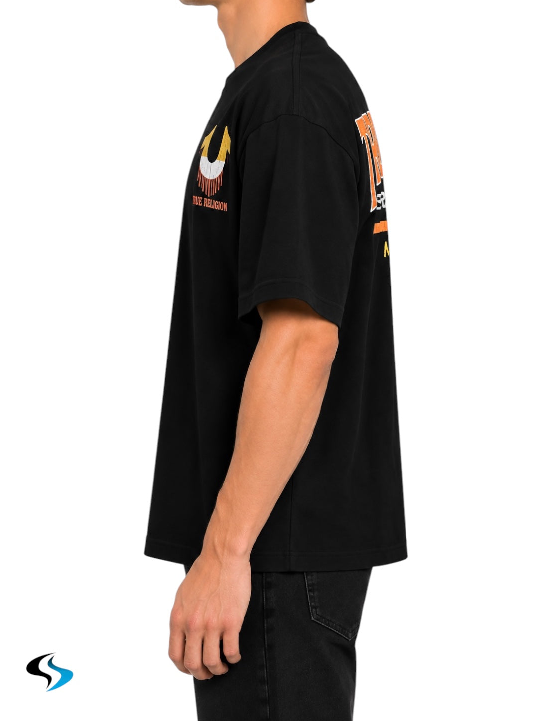 Playera True Religión SS Retro Logo Oversized TEE