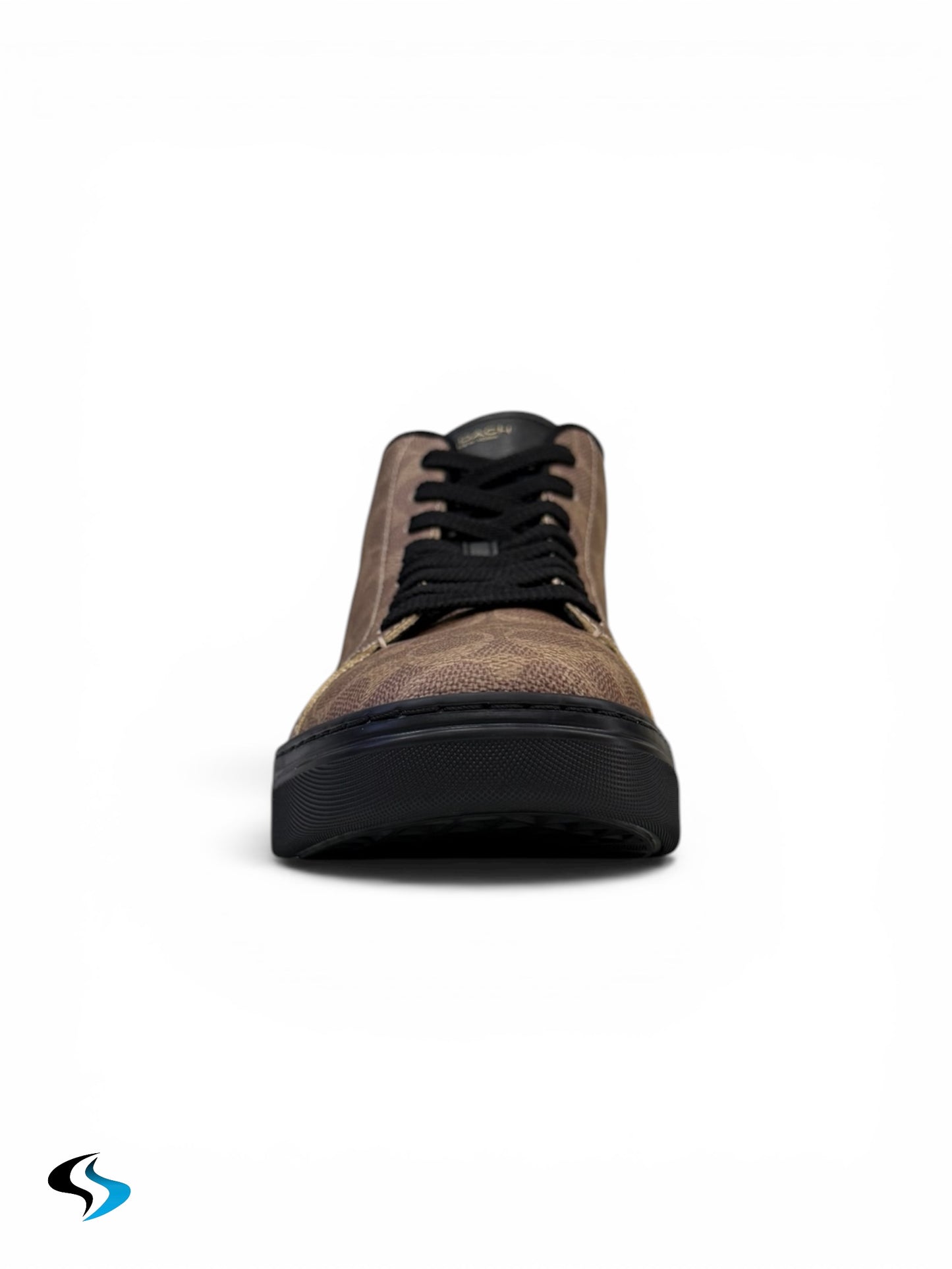 Coach de bota café con negro