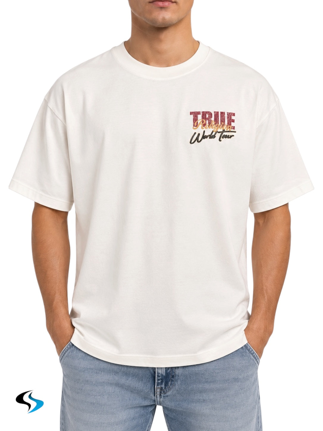 Playera True Religión World Tour Heavyweight Oversized Tee
