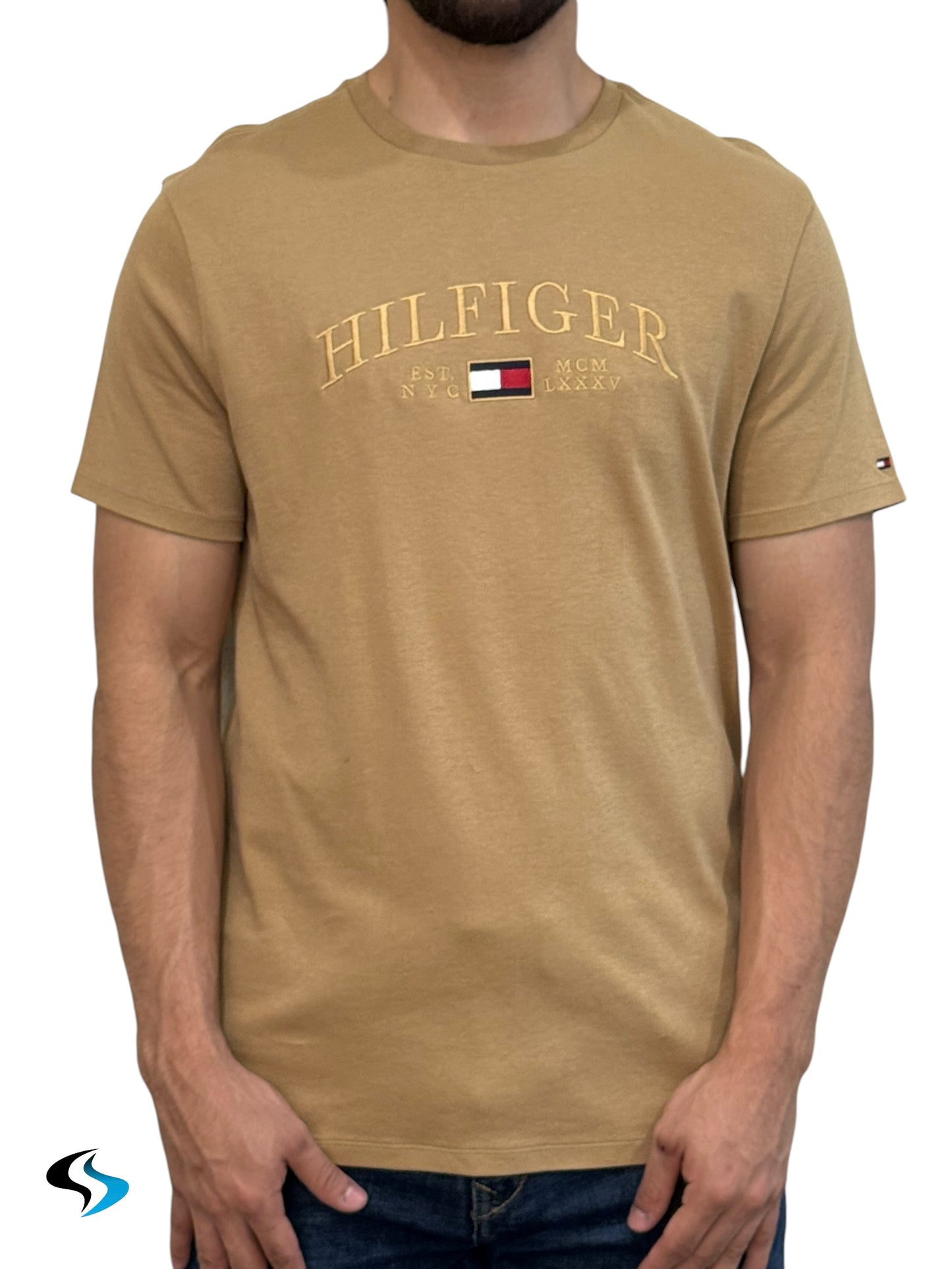 Playera Tommy Hilfiger RD Caqui
