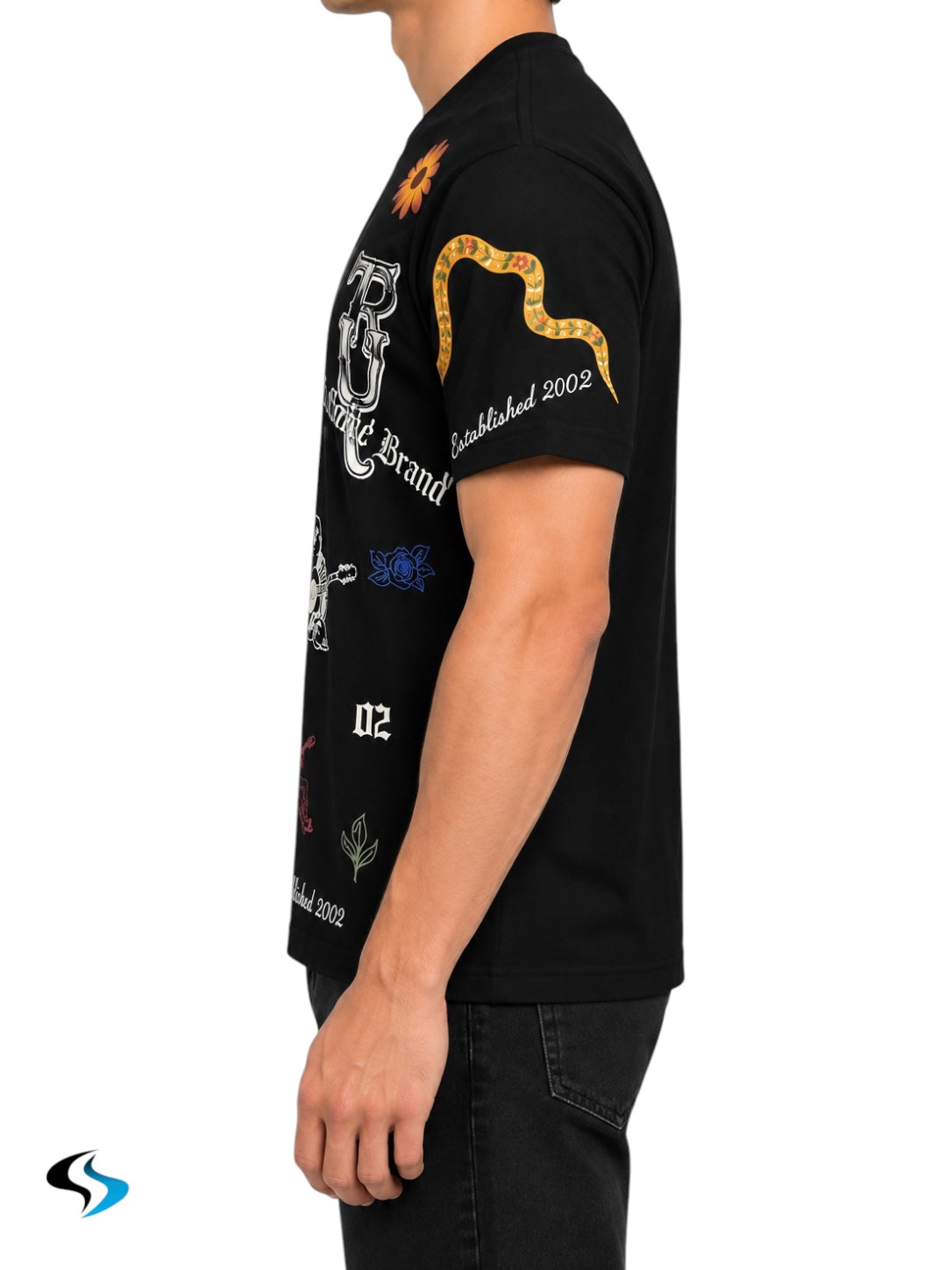 Playera True Religión SS Western Doodle TEE