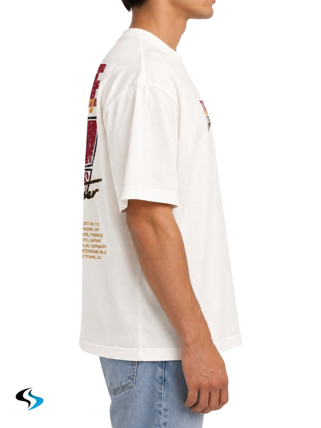 Playera True Religión World Tour Heavyweight Oversized Tee