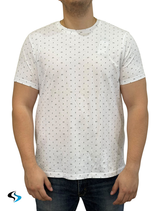 Playera Armani Exchange RD Blanca