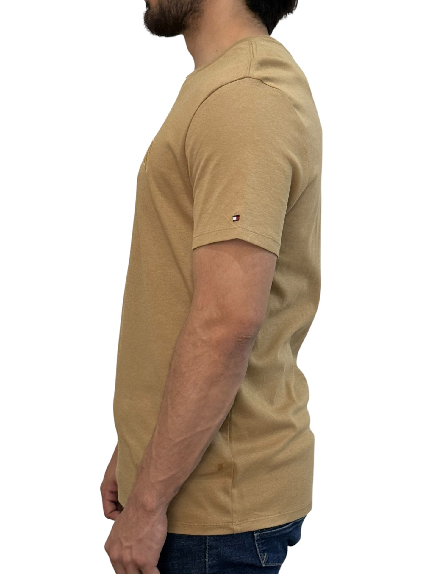 Playera Tommy Hilfiger RD Caqui