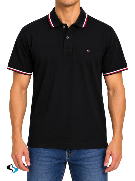 Playera Tommy Hilfiger TP Negra