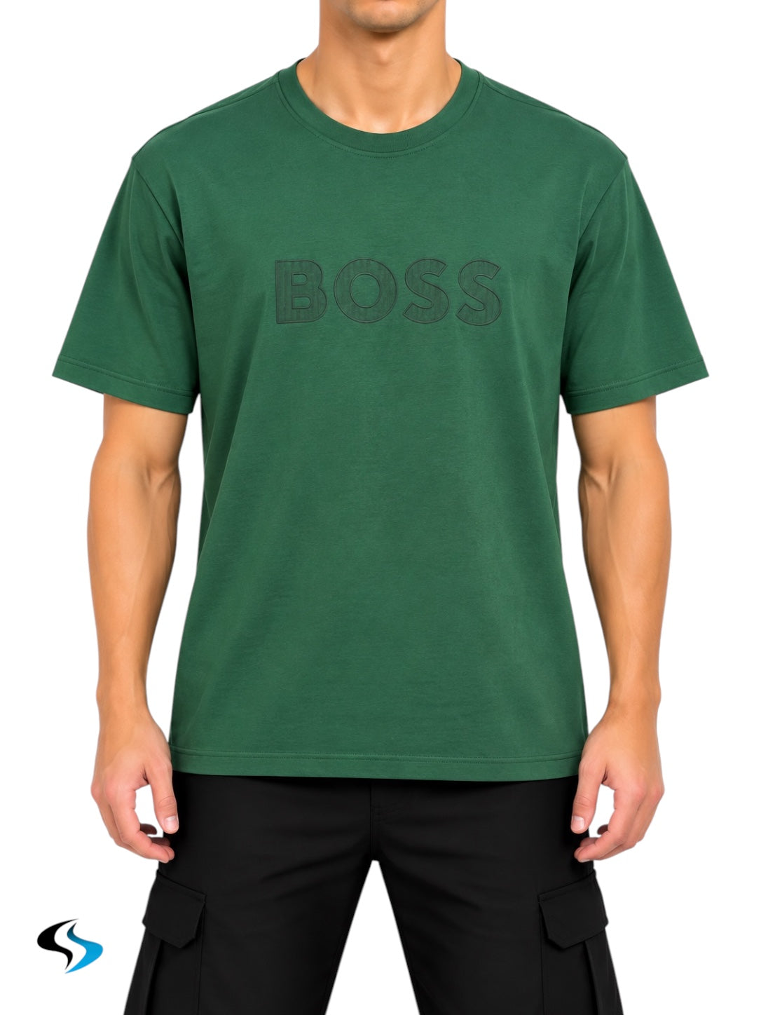 Playera Boss Te_logotexture Verde