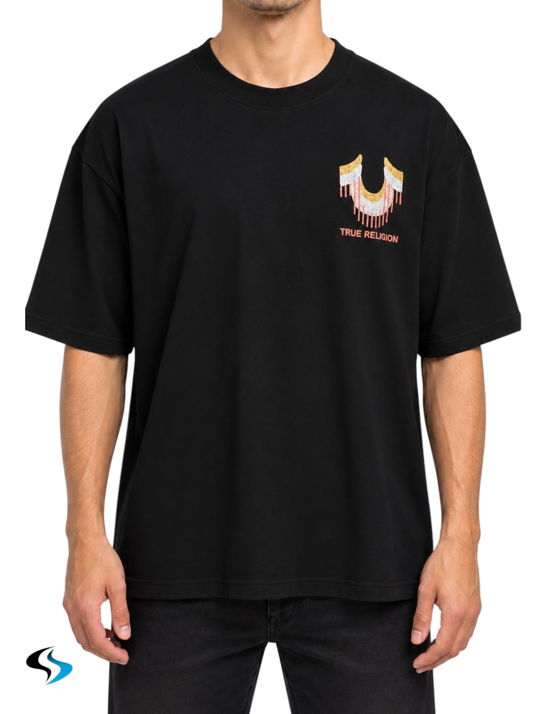 Playera True Religión SS Retro Logo Oversized TEE