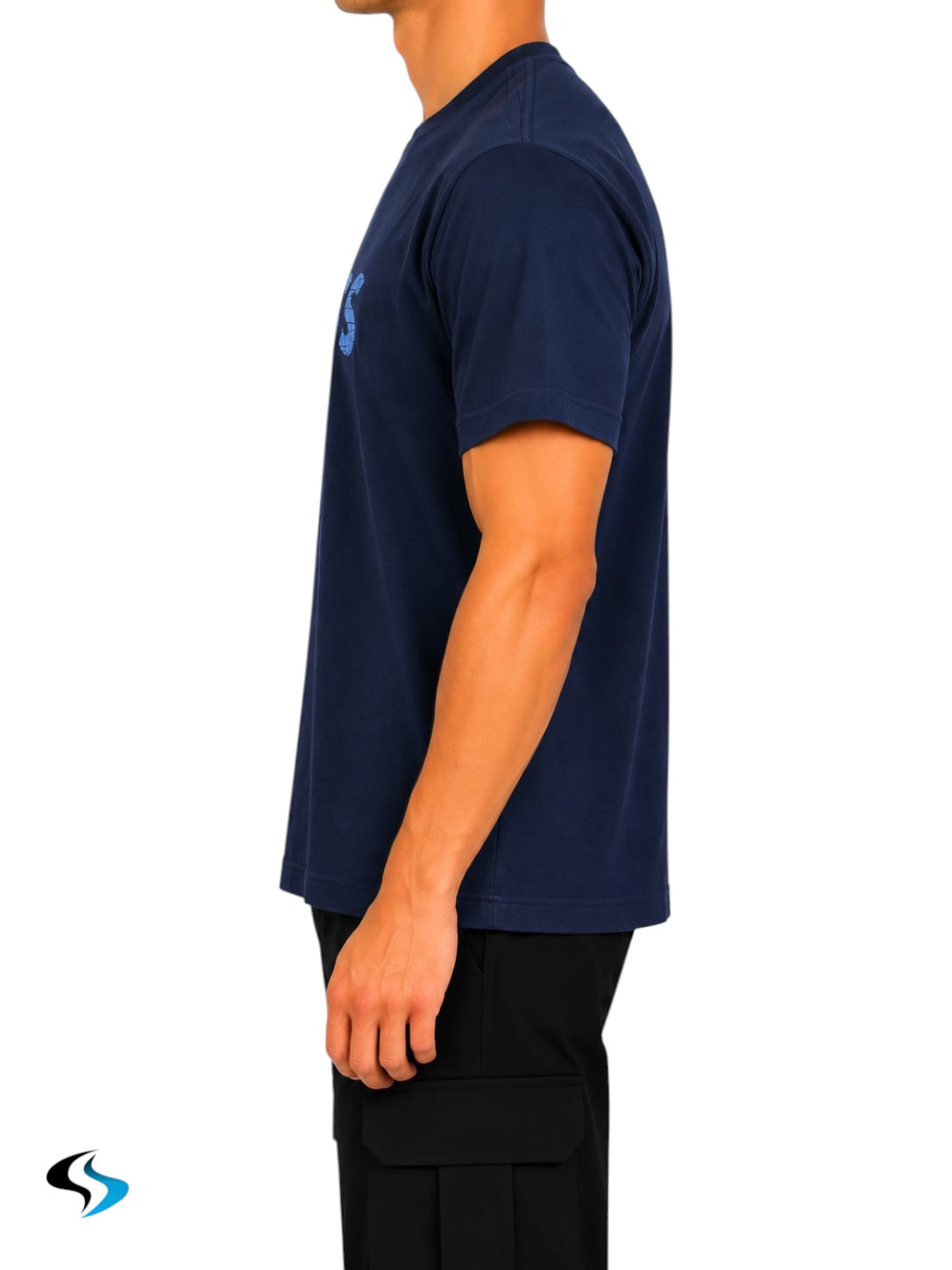 Playera Boss Te_logotexture Azul