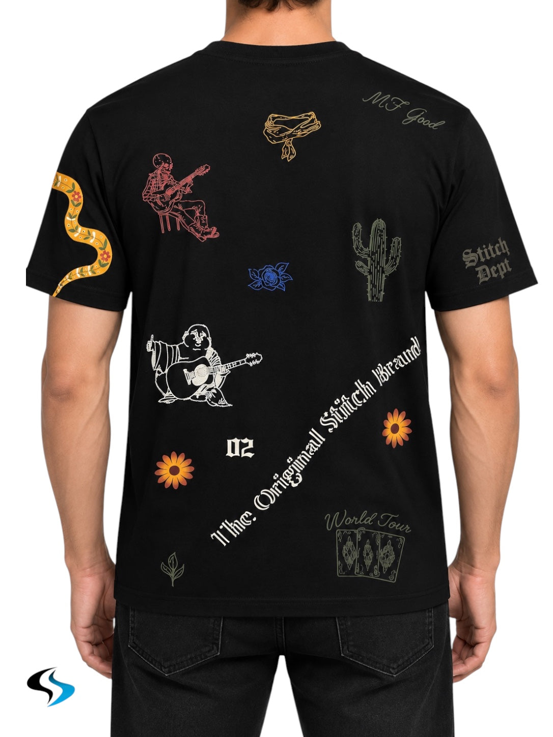 Playera True Religión SS Western Doodle TEE