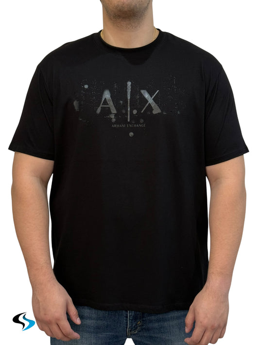 Playeras Armani Exchange RD Negro