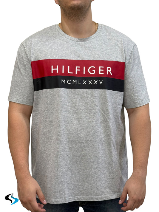 Playera Tommy Hilfiger RD Gris