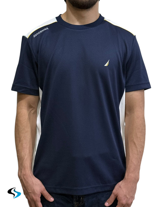 Playera Náutica Azul/Blanco RD
