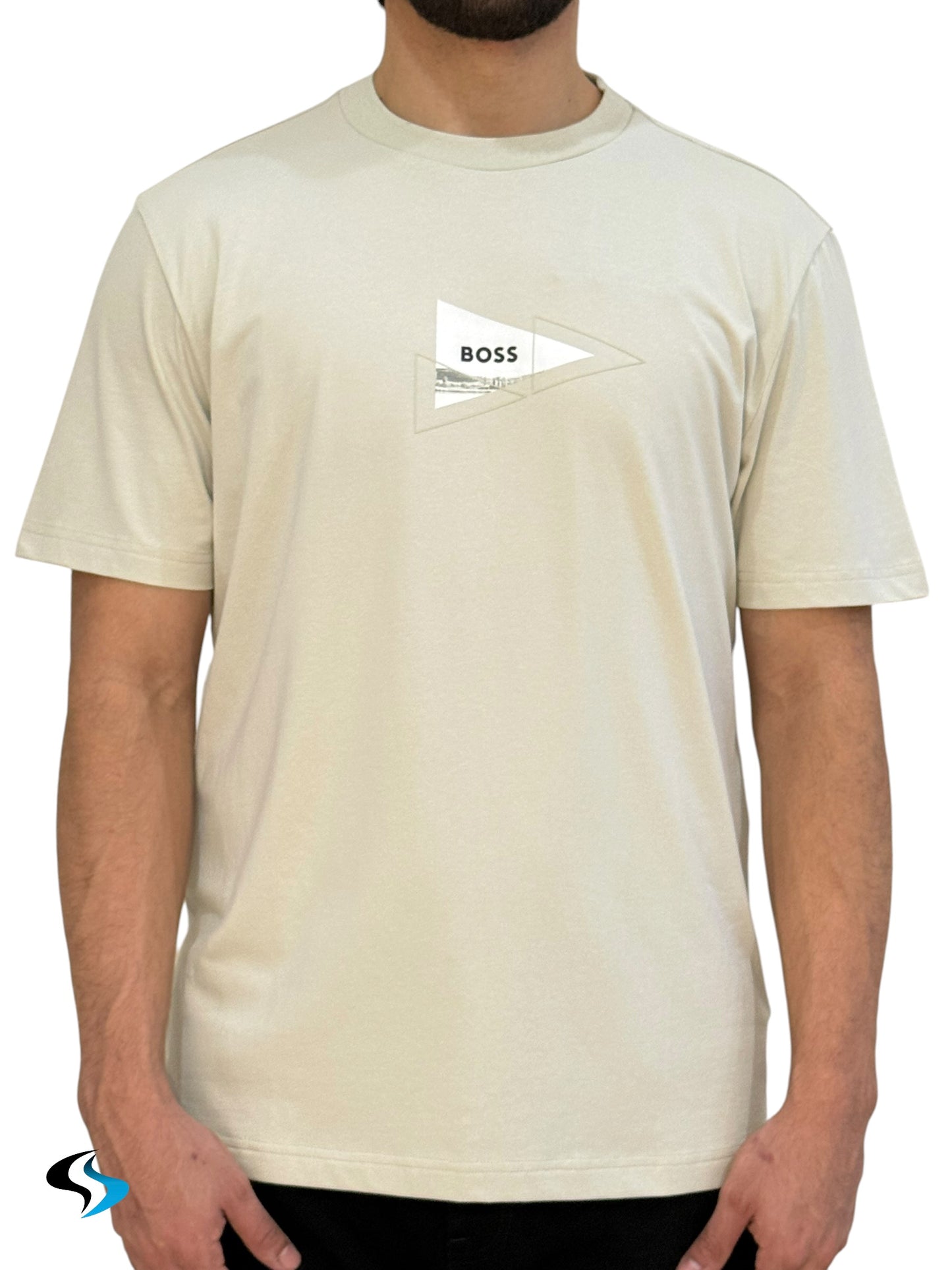 Playera Boss Network Photo Beige