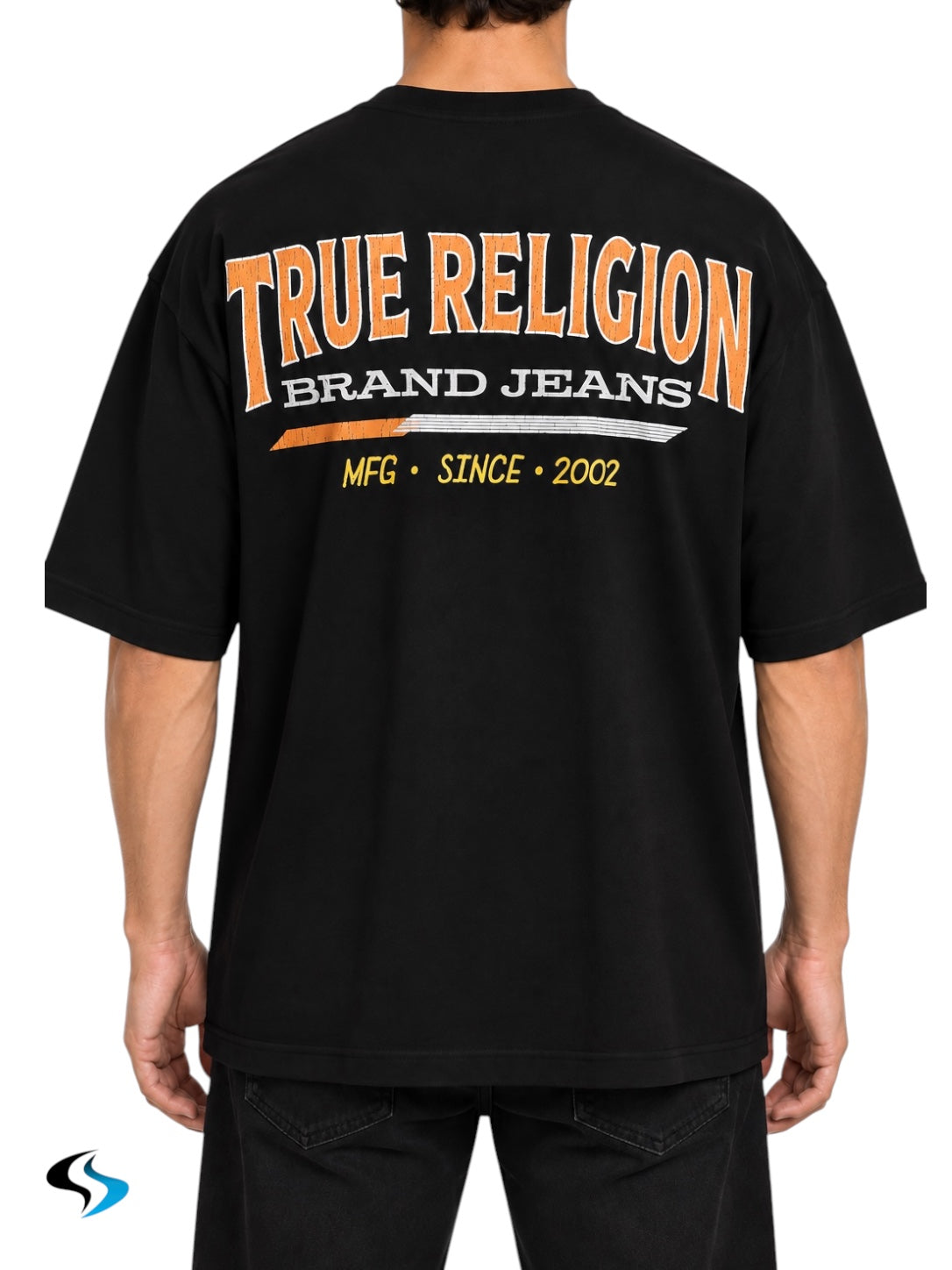 Playera True Religión SS Retro Logo Oversized TEE