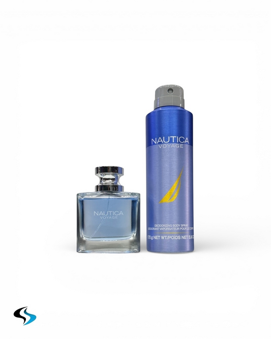 Set Nautica Voyage perfume y spray corporal