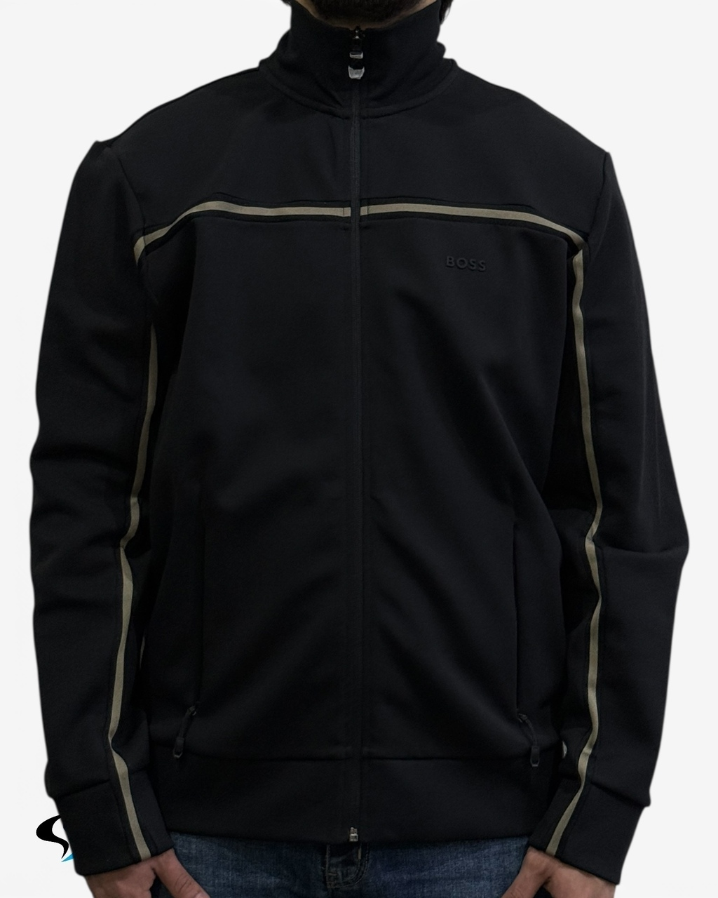 Chaqueta Boss Franja Cafe