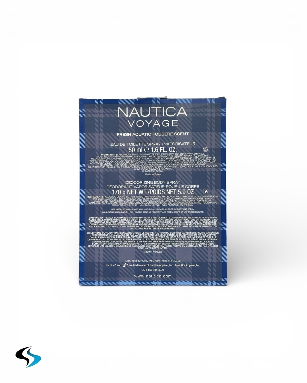 Set Nautica Voyage perfume y spray corporal