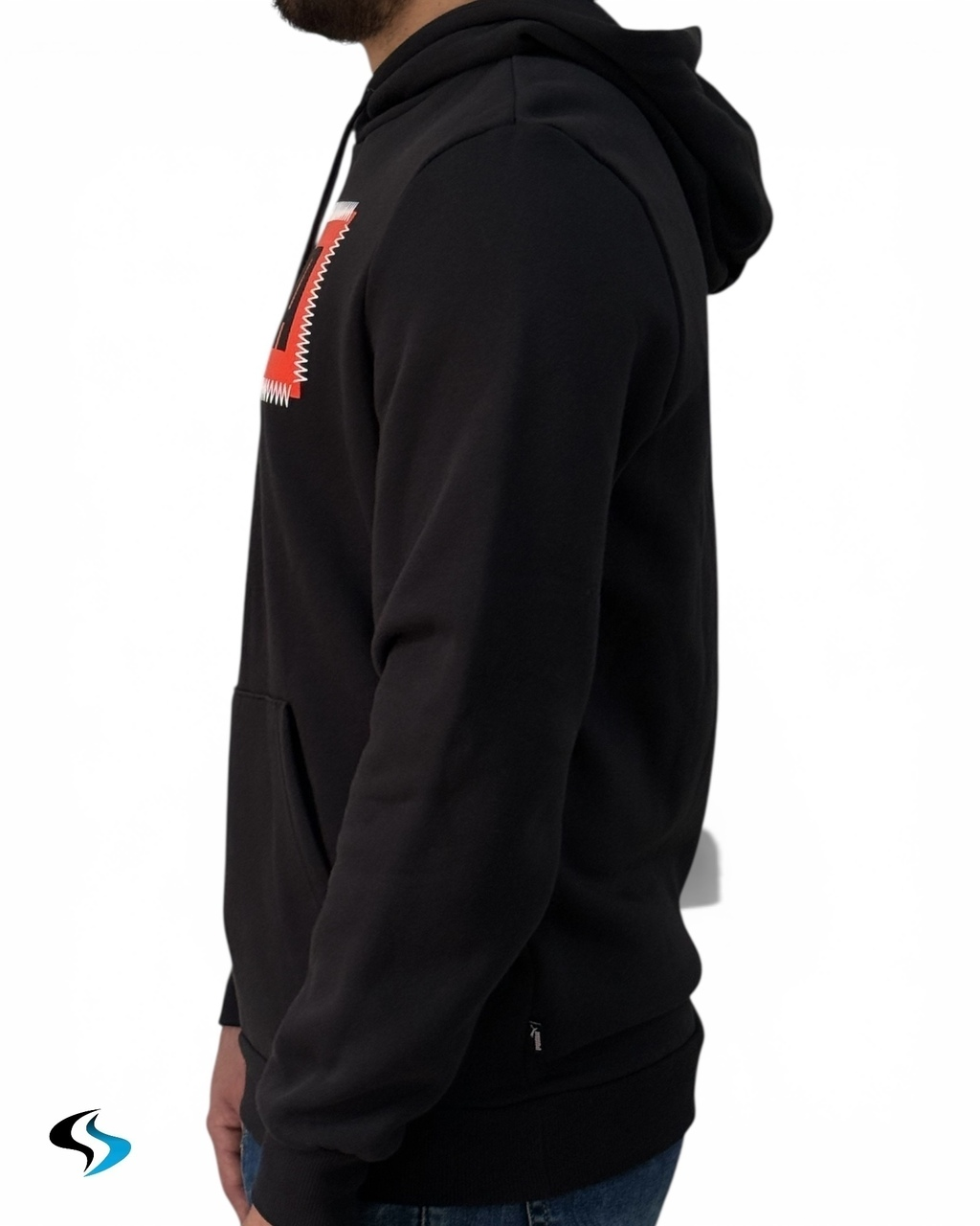 Suéter Puma Negro/Naranja